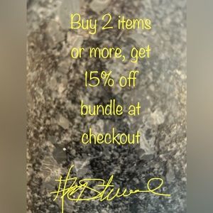 15% discount with 2 or more items